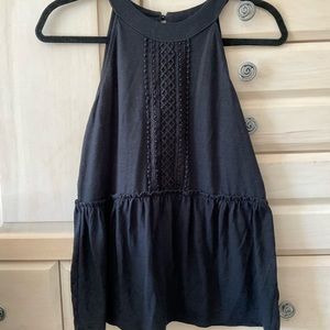 Black Old Navy High Neck Tank Top. Size Medium. NWOT.